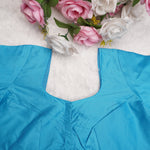 Silk Cotton Elbow Sleeve Blouse