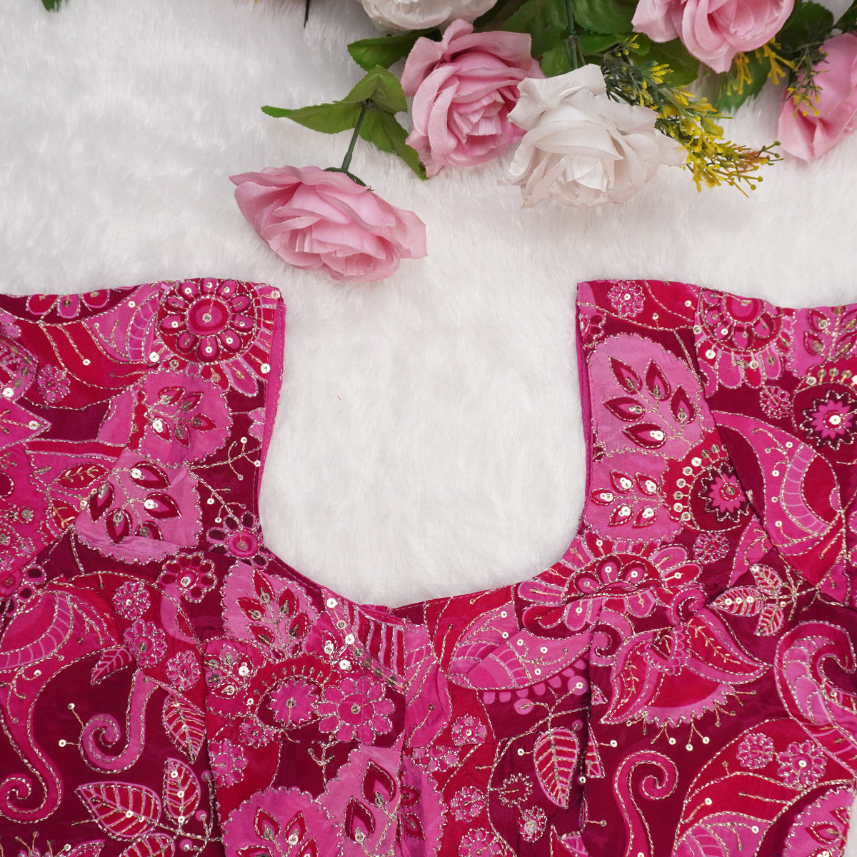 Pani Pink Embroidered Blouse