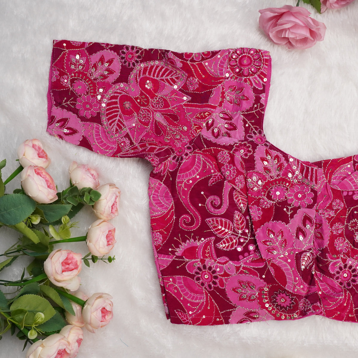 Pani Pink Embroidered Blouse