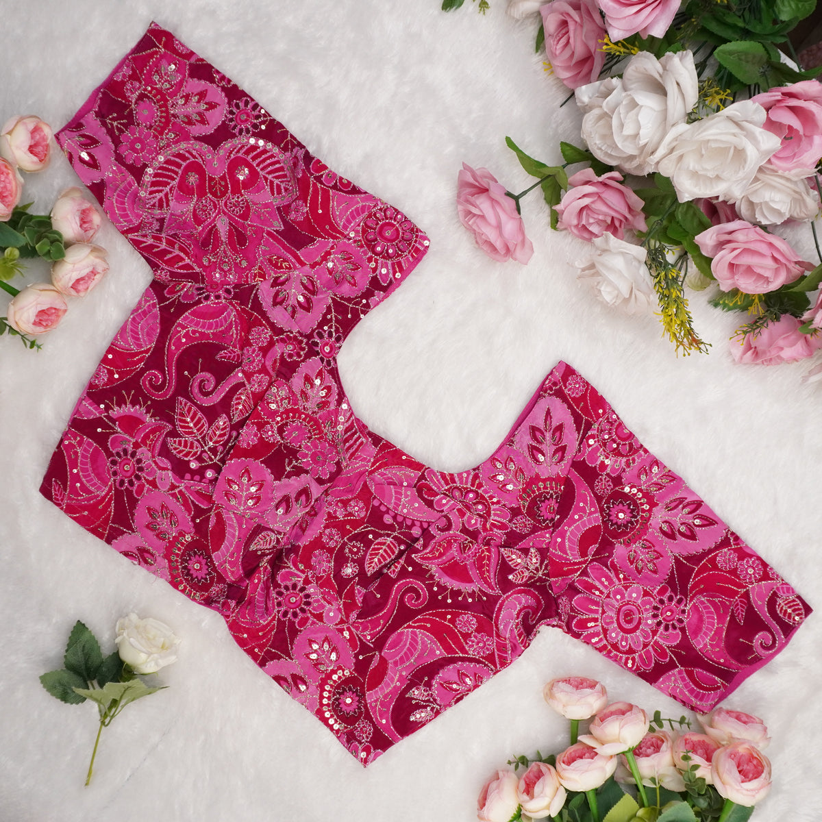 Pani Pink Embroidered Blouse