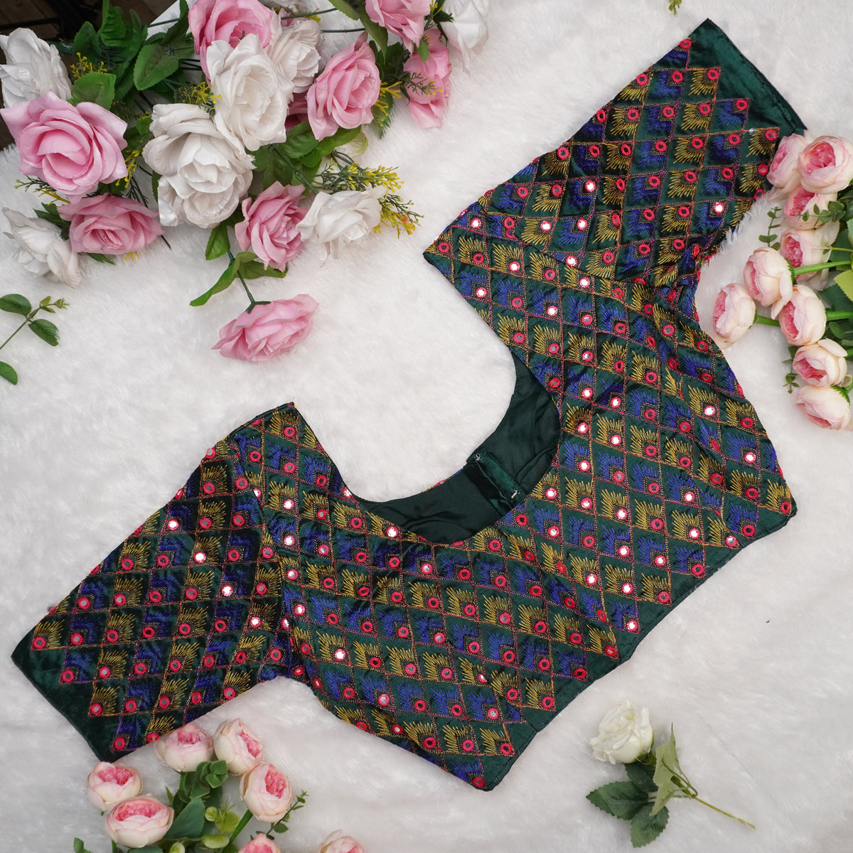 Royal Feather Blouse