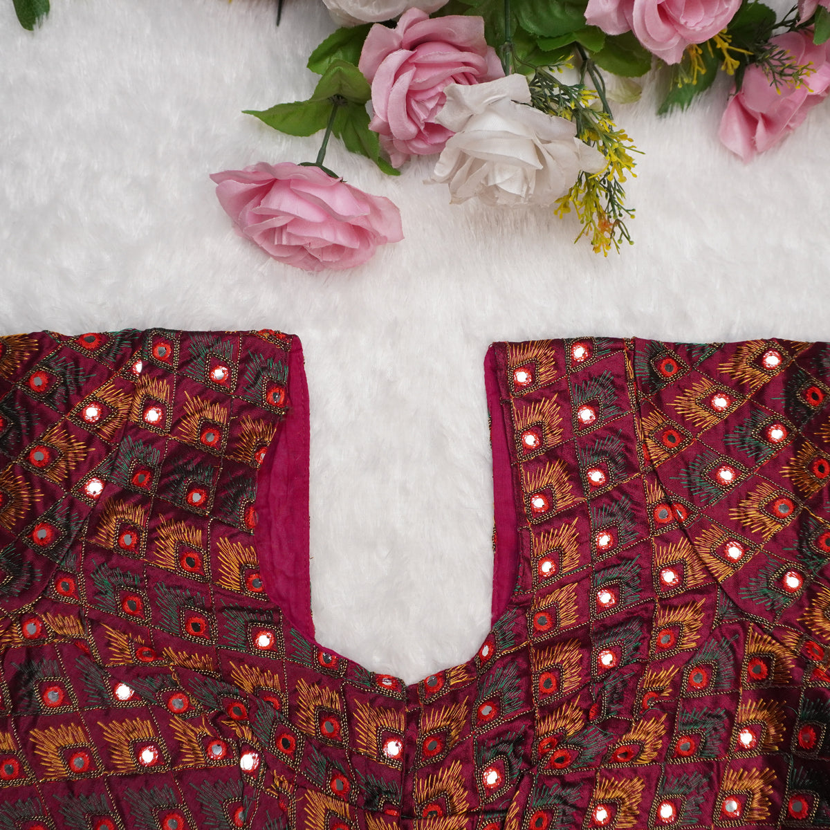 Royal Feather Blouse