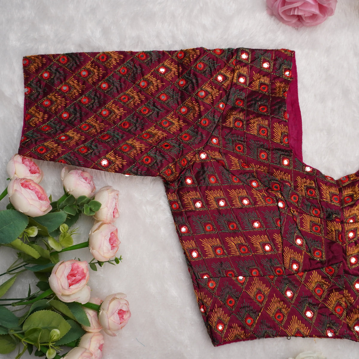 Royal Feather Blouse