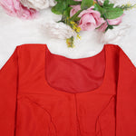 Premium Silk Cotton Blouse – High Neck, Full Hand Sleeve