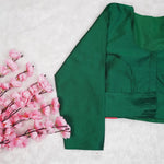Premium Silk Cotton Blouse – High Neck, Full Hand Sleeve