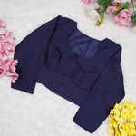 Premium Silk Cotton Blouse – High Neck, Full Hand Sleeve