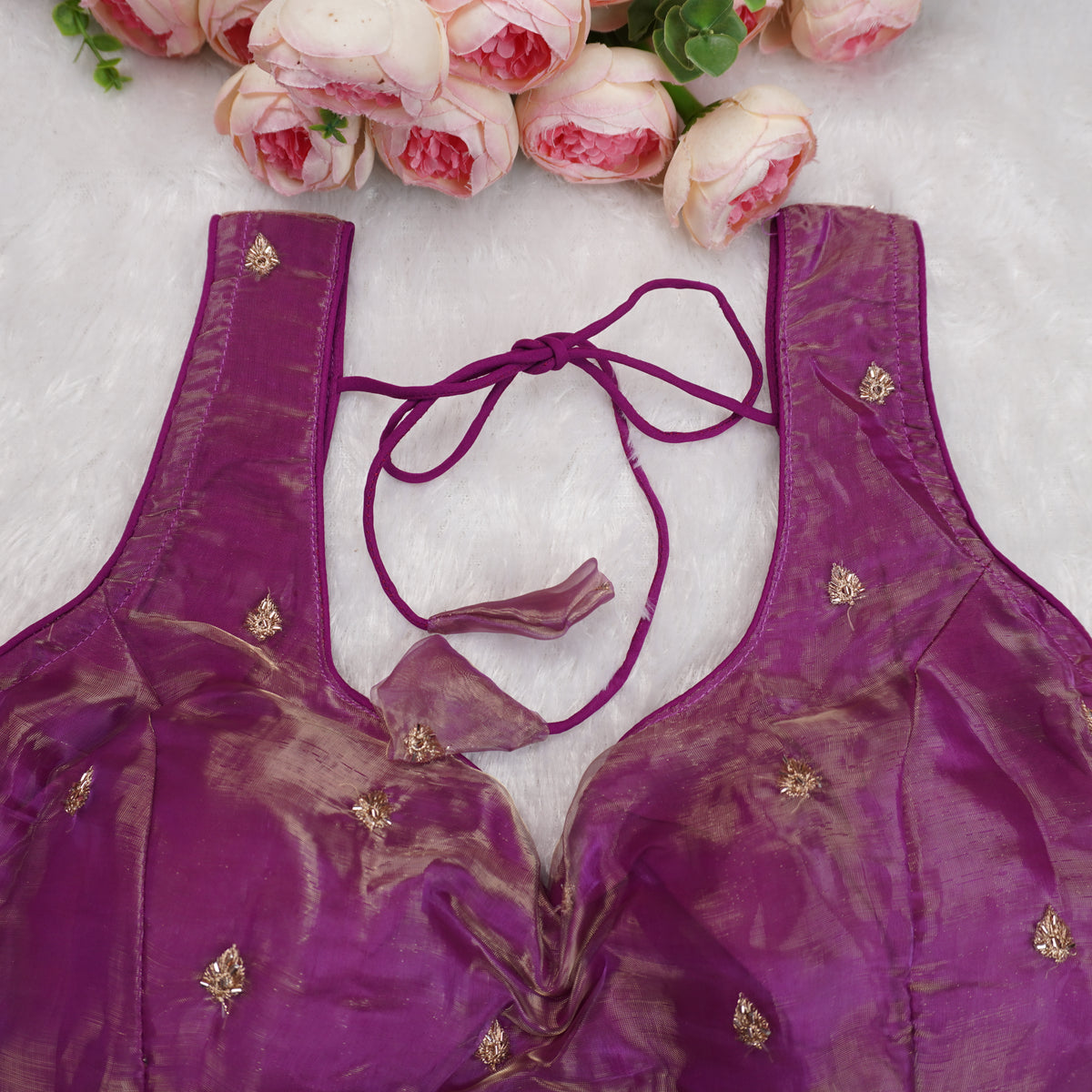 Tassel Charm Sleeveless Blouse