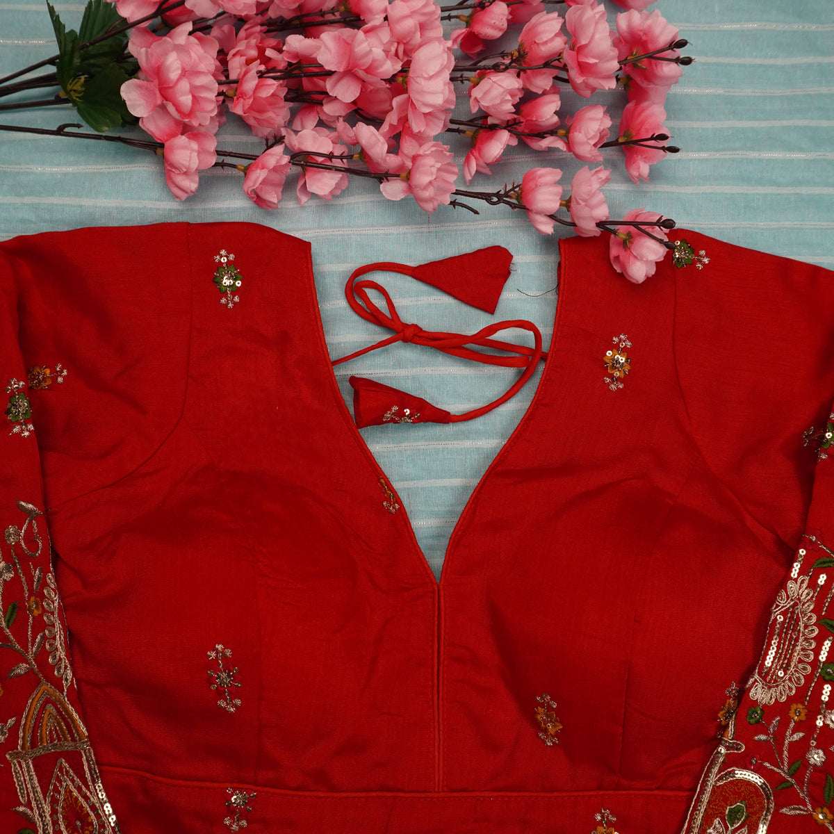 Floral Elegance Embroidered Blouse