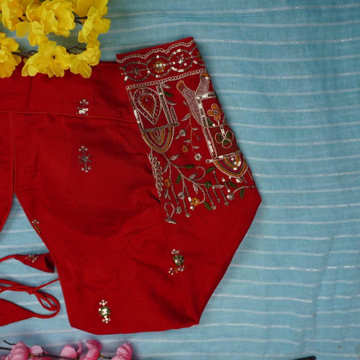 Floral Elegance Embroidered Blouse