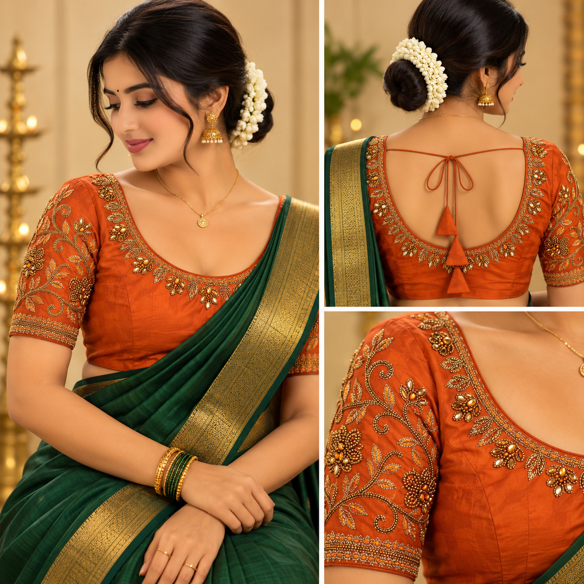 Ready-Made Aari Embroidery Blouse