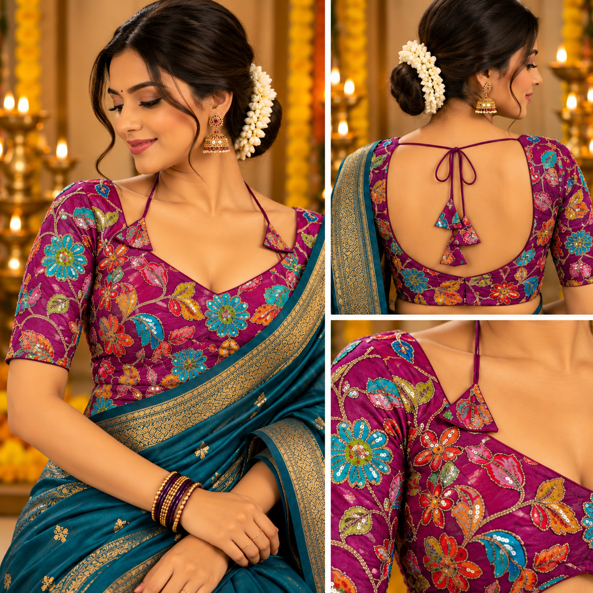Madhubala Pattern Blouse