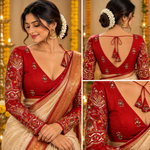 Floral Elegance Embroidered Blouse
