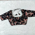 Padded Blouse Black Floral