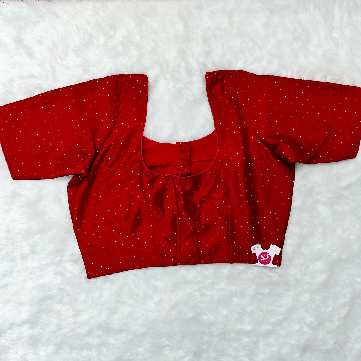Vichithra Drape Blouse ELB Red