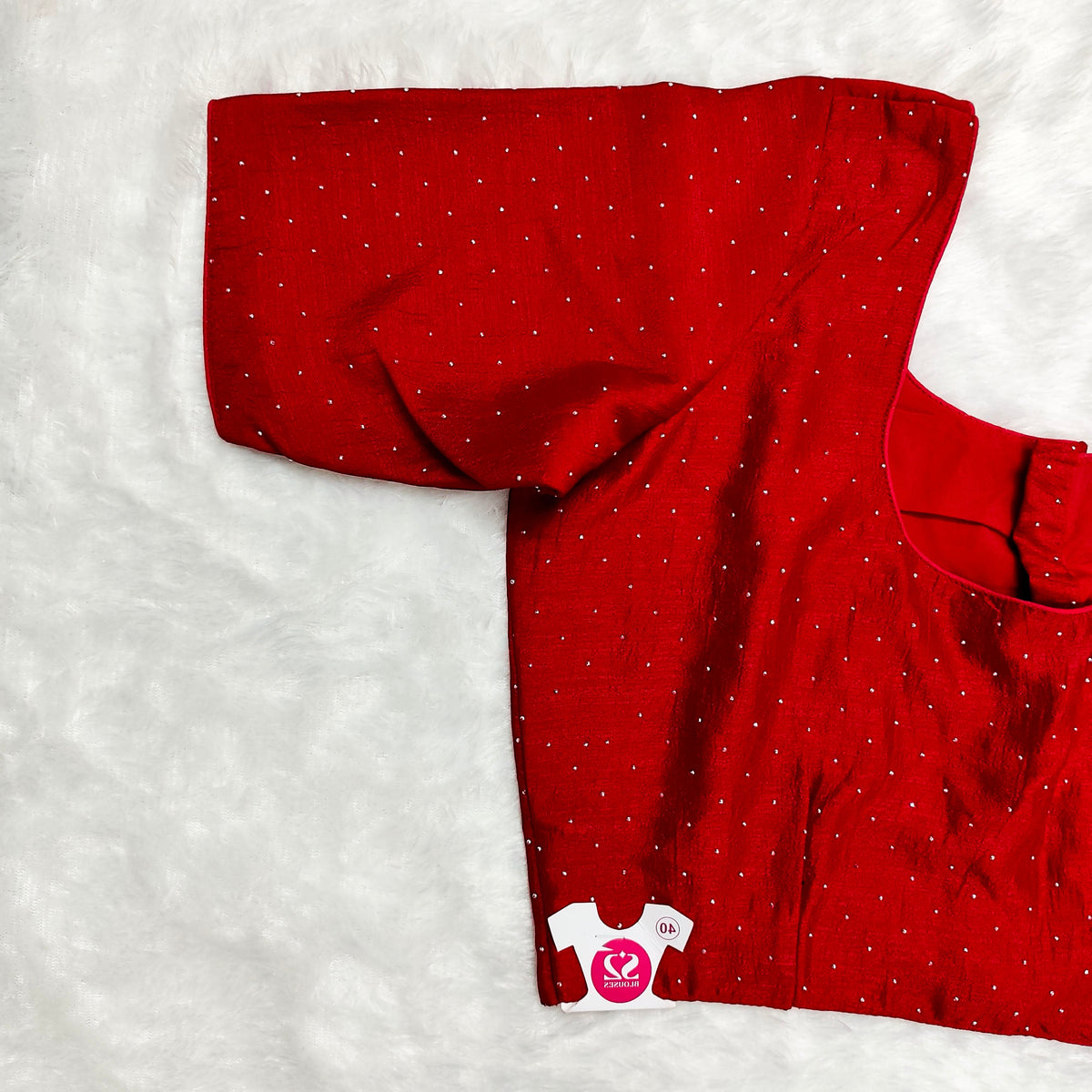 Vichithra Drape Blouse ELB Red