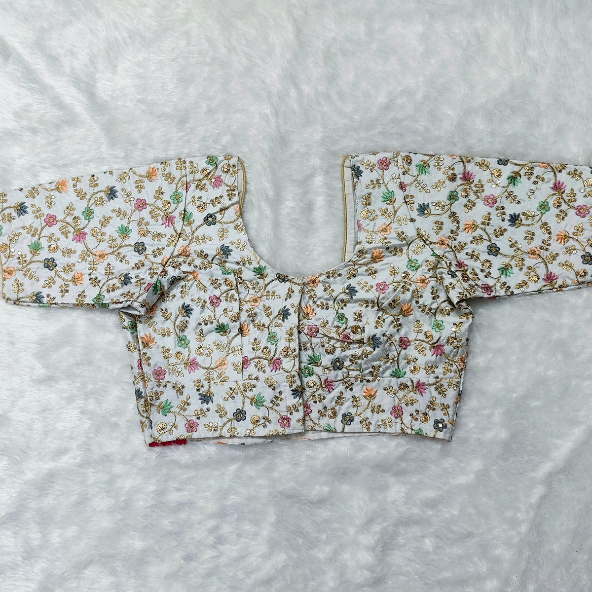 Multi Color ELB Floral Print Blouse