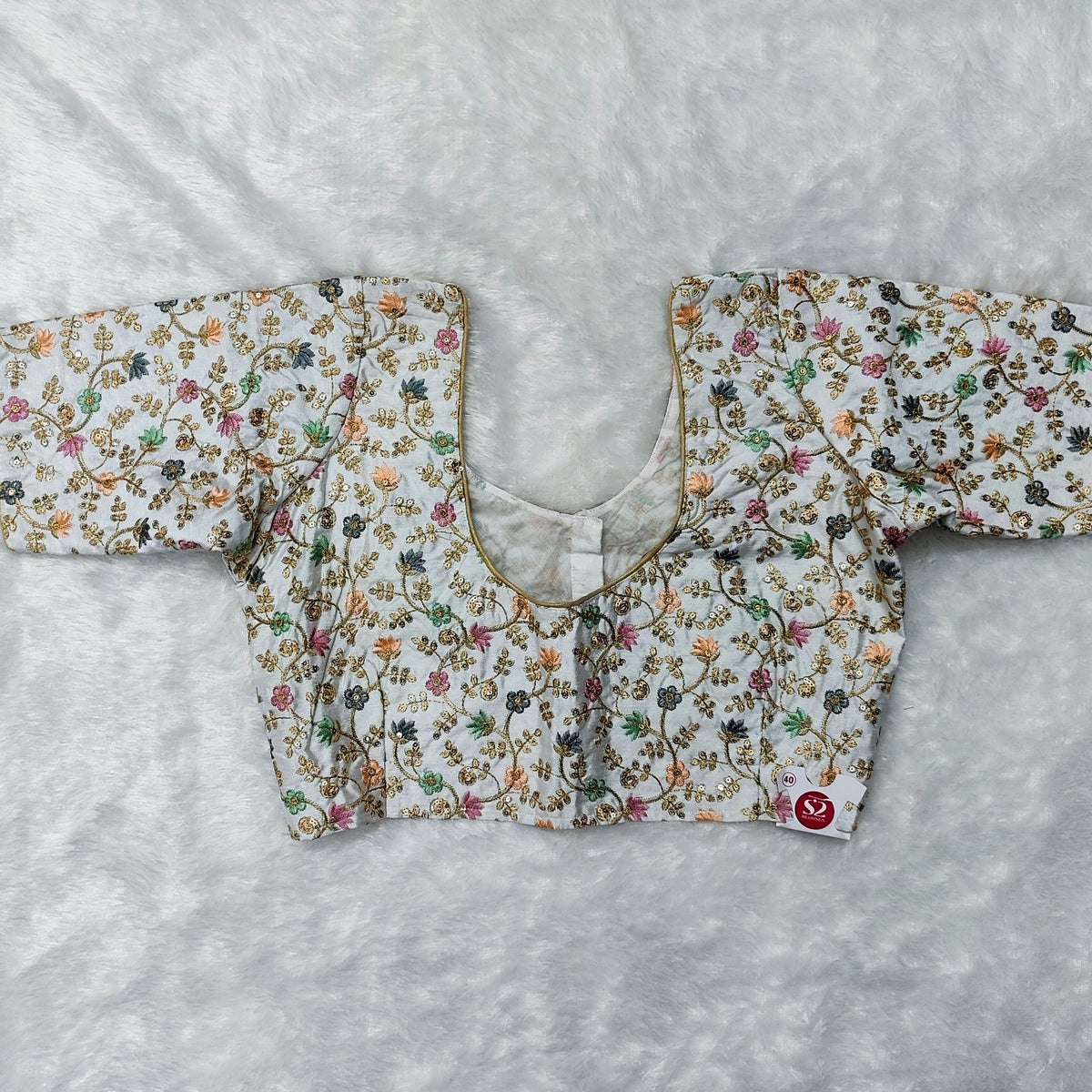 Multi Color ELB Floral Print Blouse