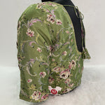 Designer Blouse with Floral Green Fabric