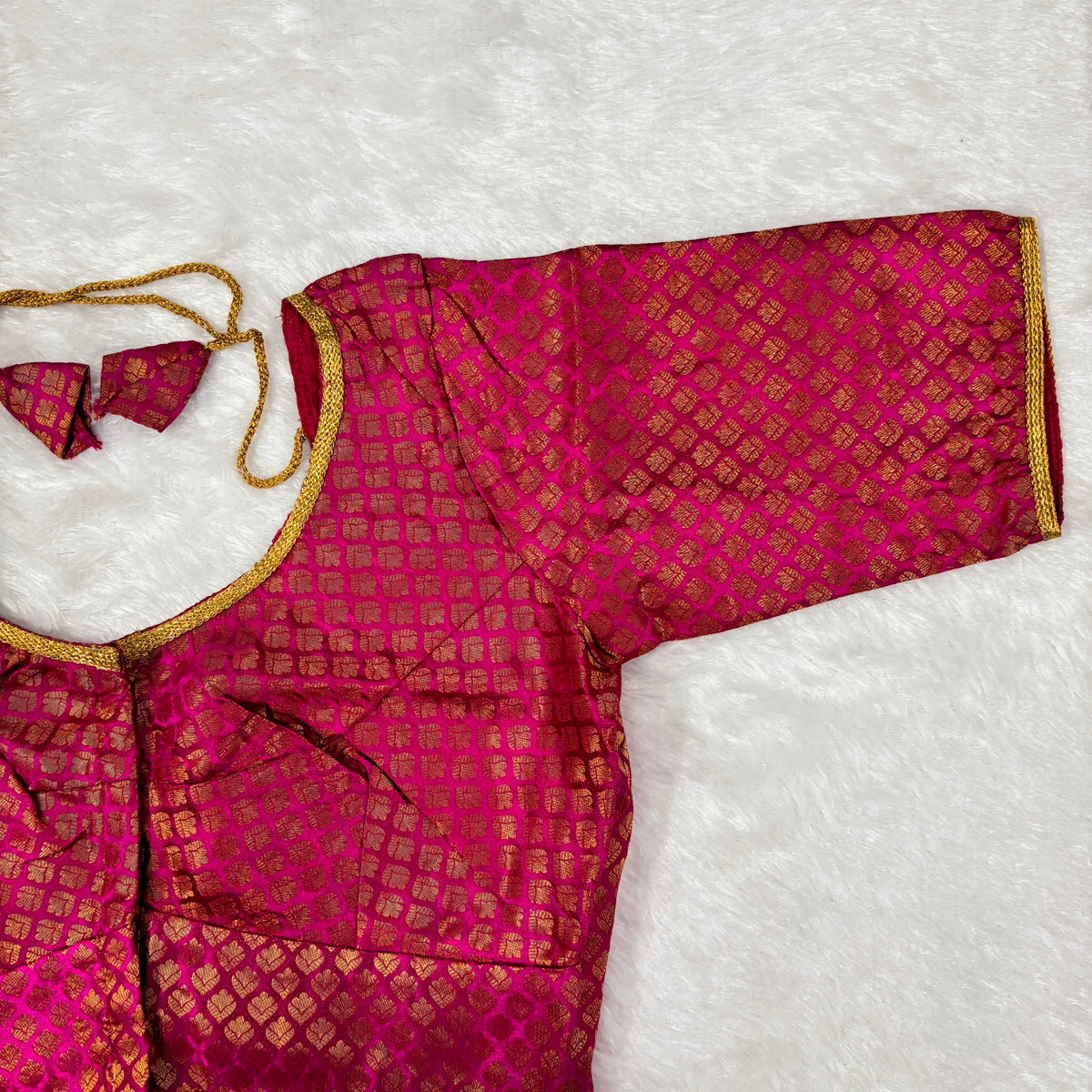 Cherry Maroon Silk Blouse