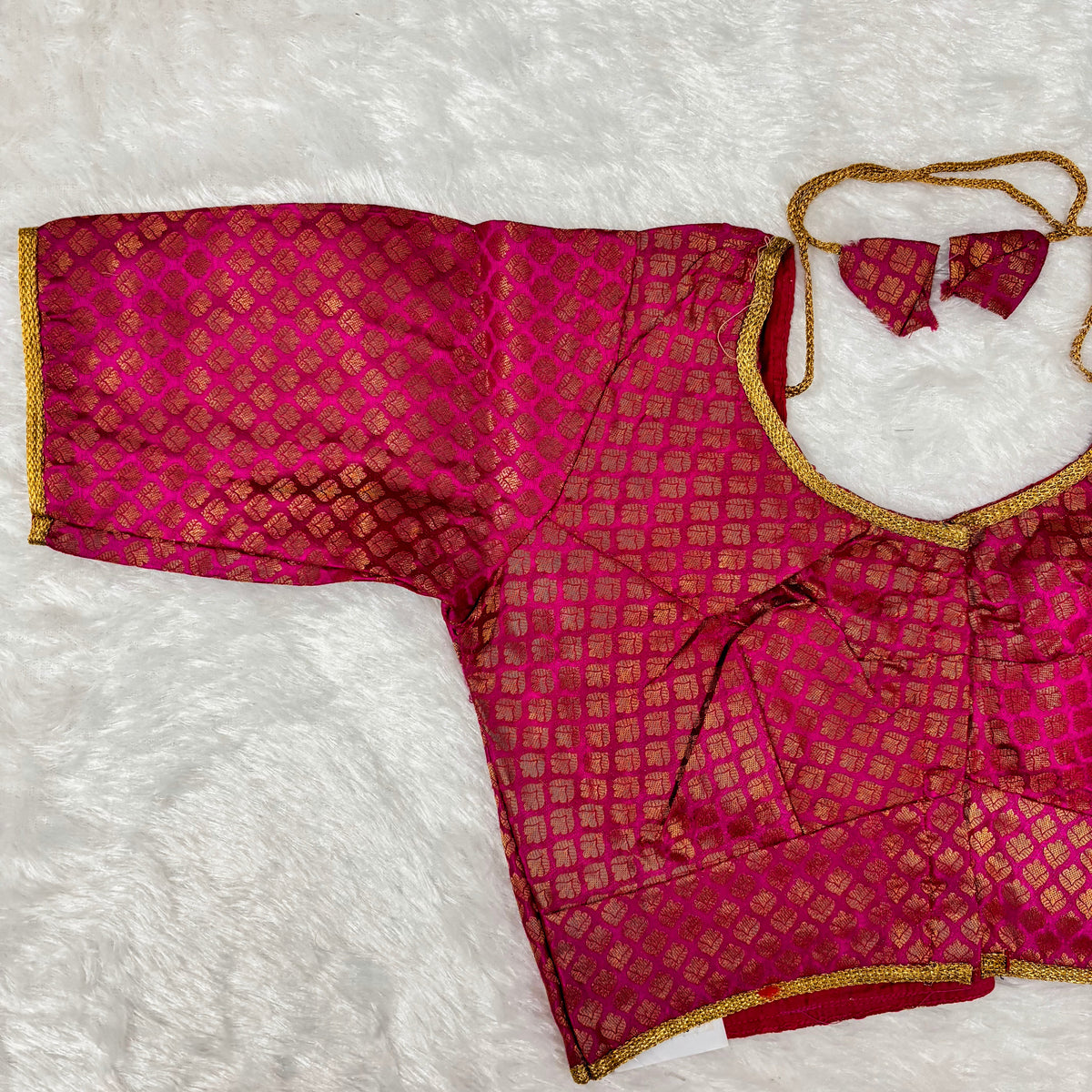 Cherry Maroon Silk Blouse