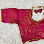 Cherry Maroon Silk Blouse