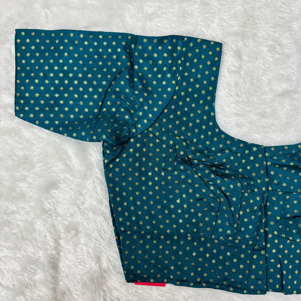 Turquoise Kora Silk Exclusive Ladies Blouse