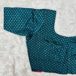 Turquoise Kora Silk Exclusive Ladies Blouse