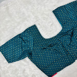 Turquoise Kora Silk Exclusive Ladies Blouse