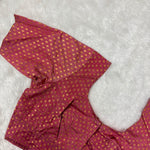 Kora Silk ELB Pink with Gold Dots