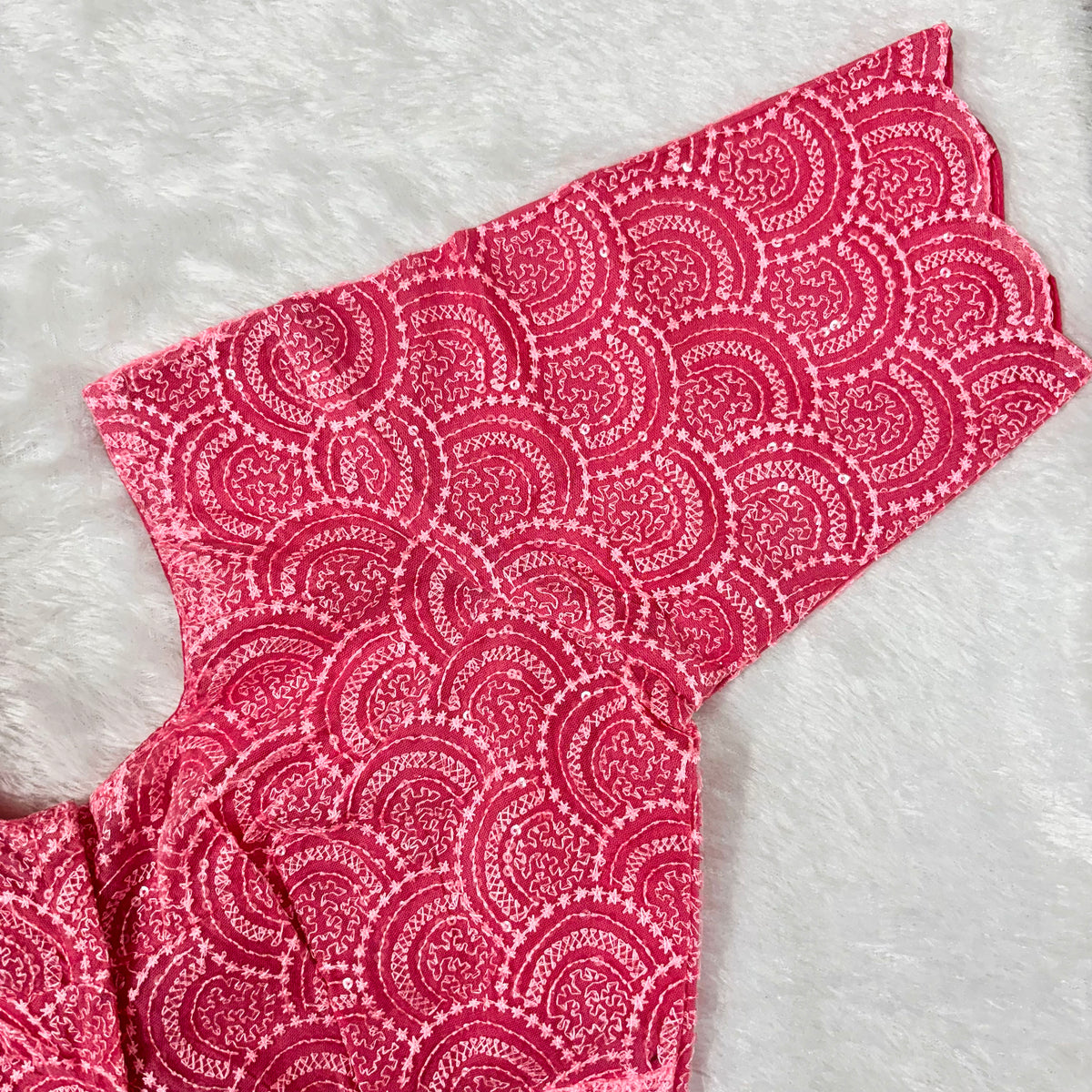 Malai Siply ELB Pink Work Wear-Silk Blouse