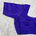 Kora Silk ELB Purple with Gold Dots