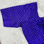 Kora Silk ELB Purple with Gold Dots