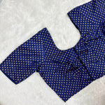 Kora Silk ELB Navy Blue with Gold Dots