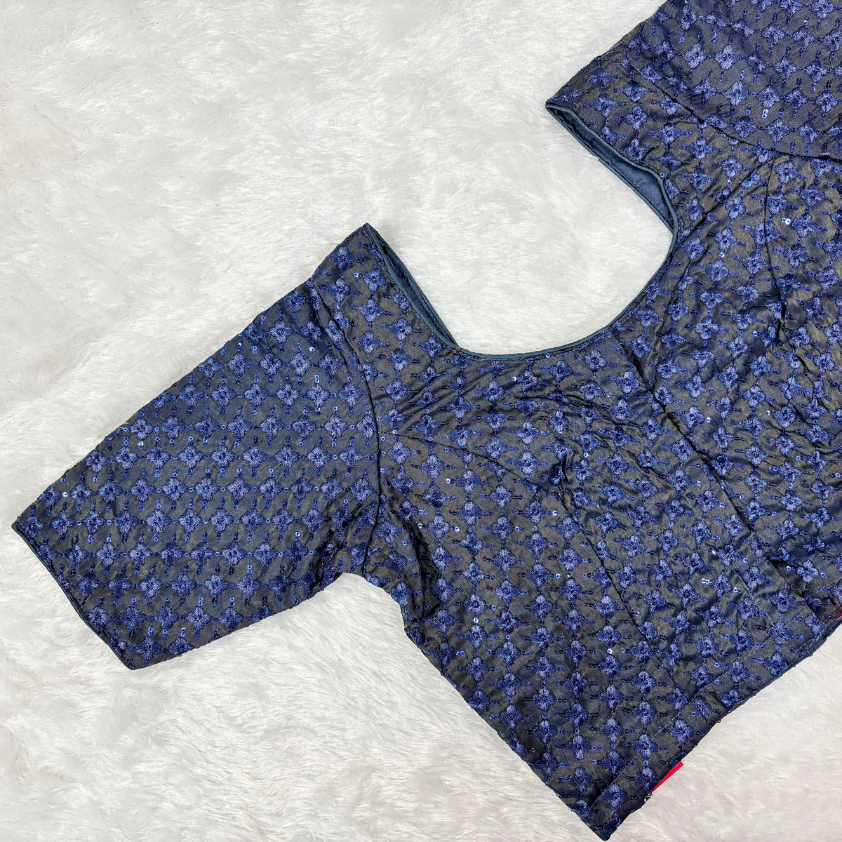 Subtle Embroidery ELB Lavender Blouse