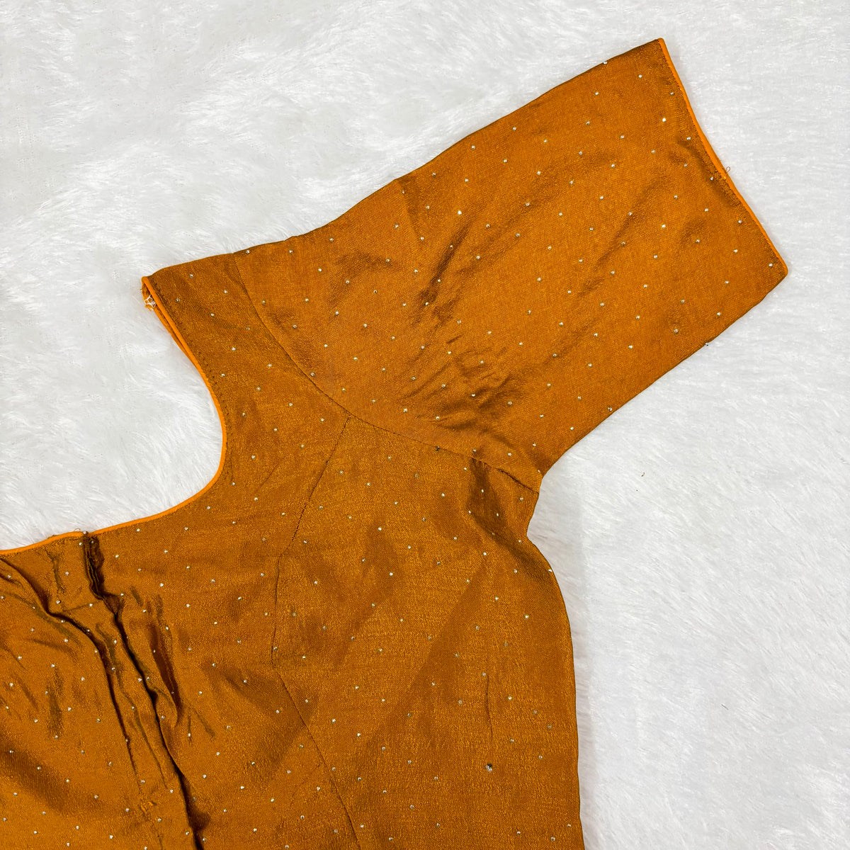 Mustard Yellow Vichithra Drape Exclusive Ladies Blouse (ELB)