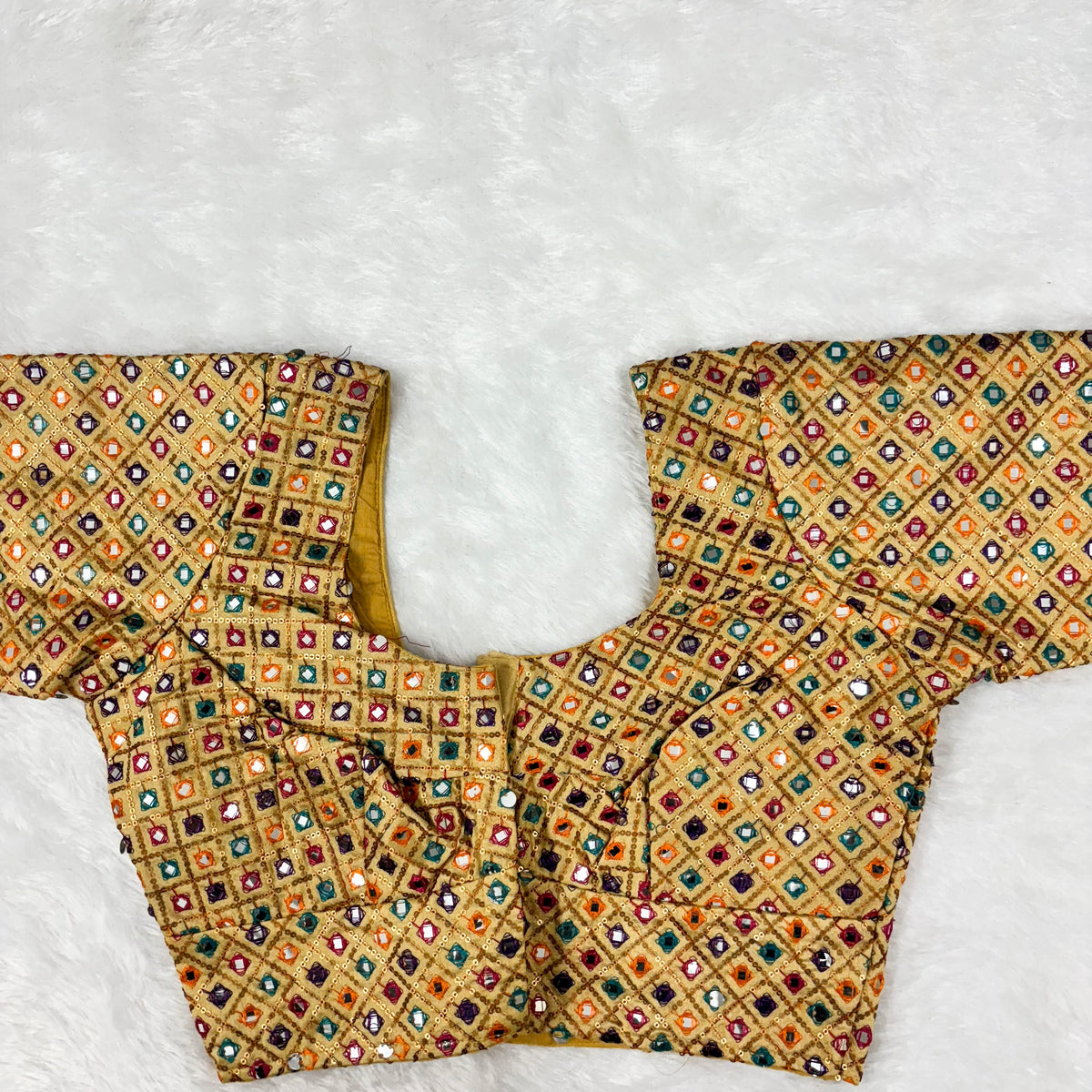 Diamond Delight Yellow Blouse