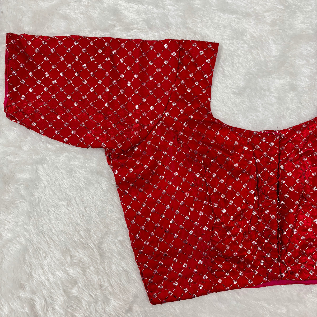 Red Fendy Check Exclusive Ladies Blouse (ELB)