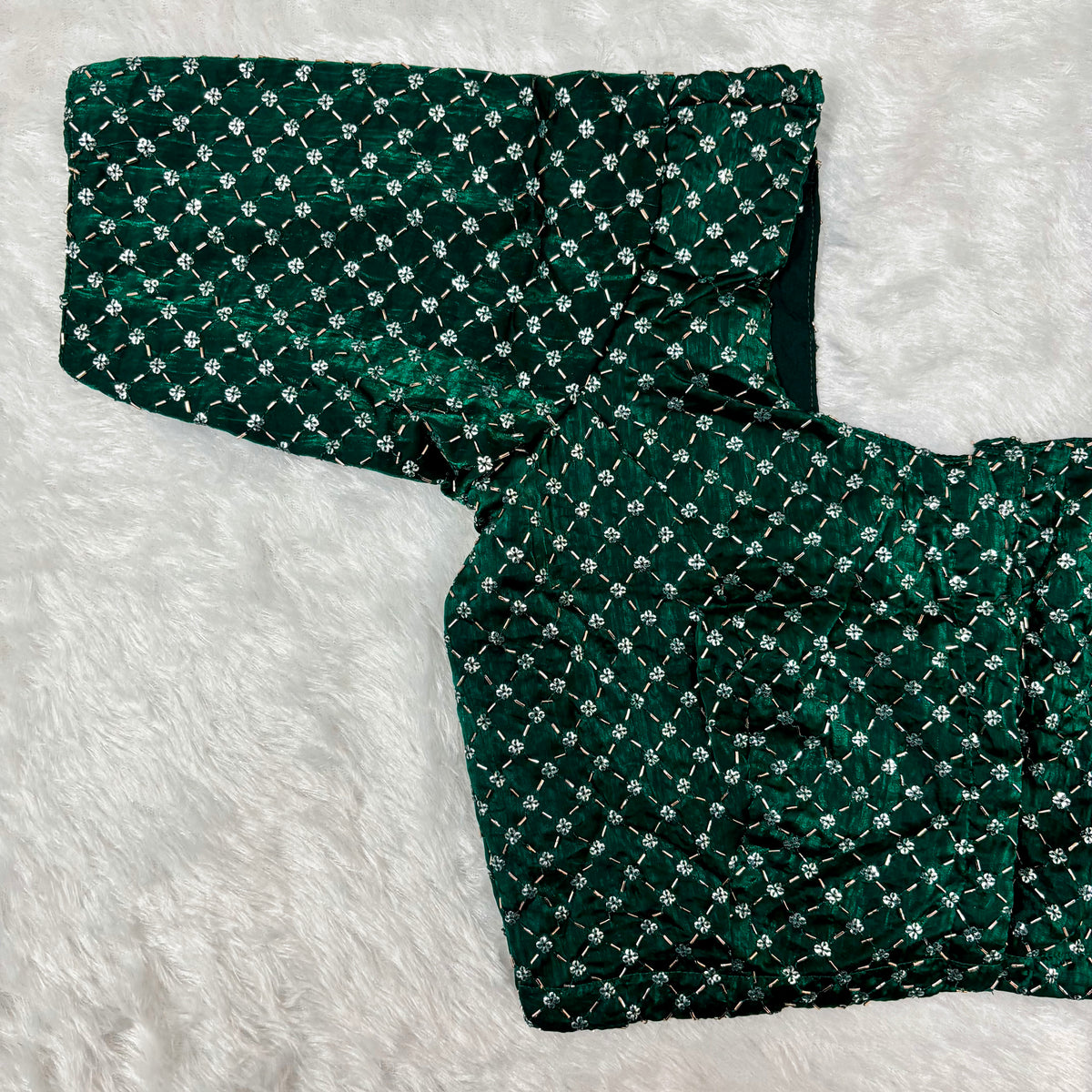 Green Fendy Check Exclusive Ladies Blouse (ELB)