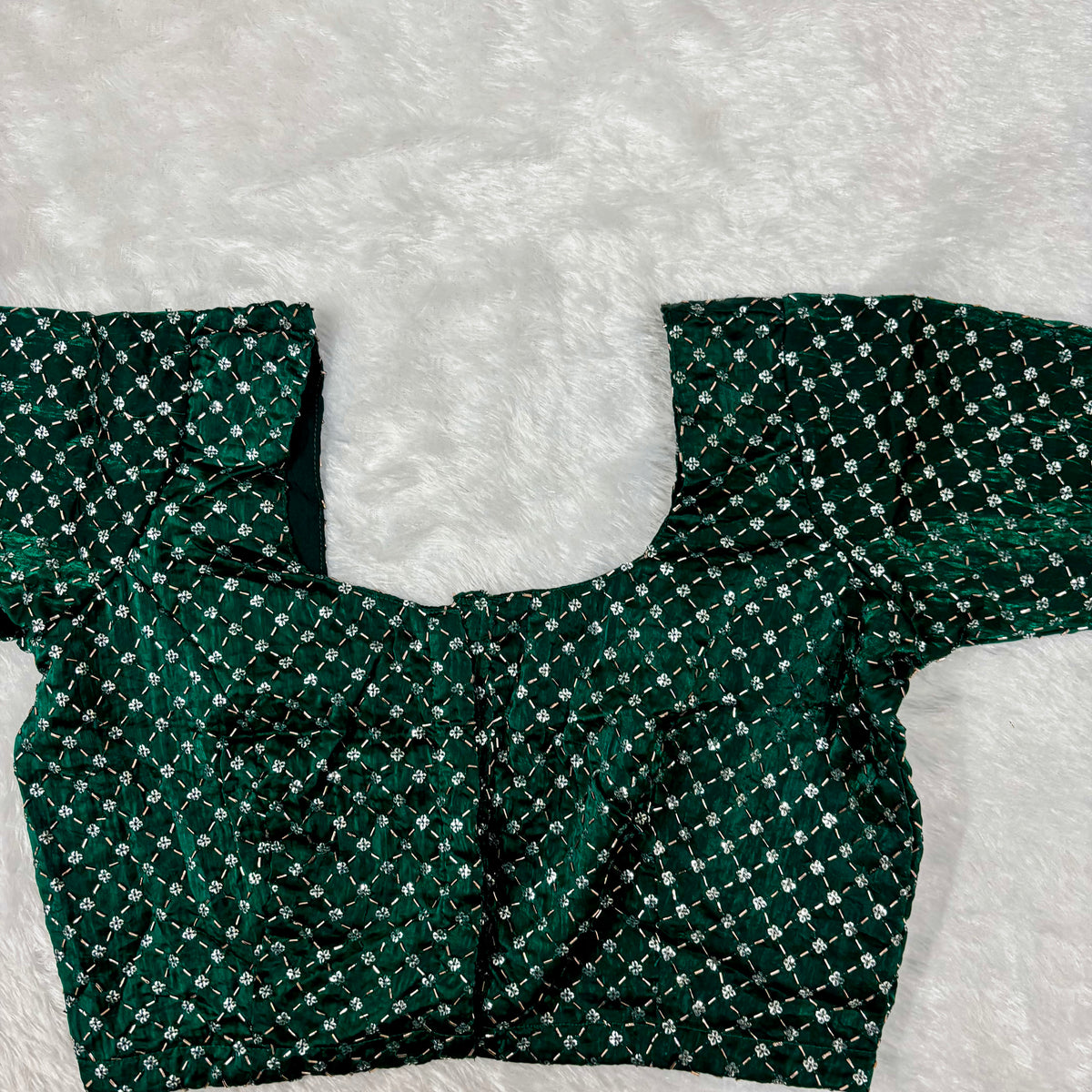 Green Fendy Check Exclusive Ladies Blouse (ELB)