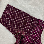 Dark Violet Fendy Check Exclusive Ladies Blouse (ELB)