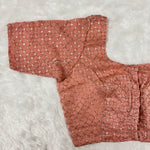 Blush Peach Fendy Check Exclusive Ladies Blouse (ELB)