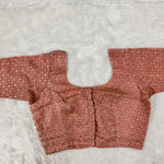 Blush Peach Fendy Check Exclusive Ladies Blouse (ELB)