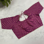 Designer Blouse in Purple with Golden Detailing