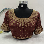 Designer Blousewith Golden Detailing