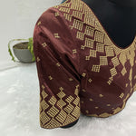 Designer Blousewith Golden Detailing