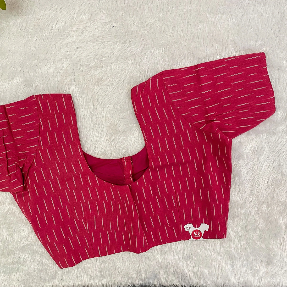 Everyday Wear Cotton Ikkat Red