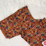 Everyday Wear Cotton Google Print Blouse in Multicolor