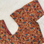 Everyday Wear Cotton Google Print Blouse in Multicolor