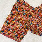 Everyday Wear Cotton Google Print Blouse in Multicolor