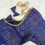 Royal Blue Brocade Cherry Blouse